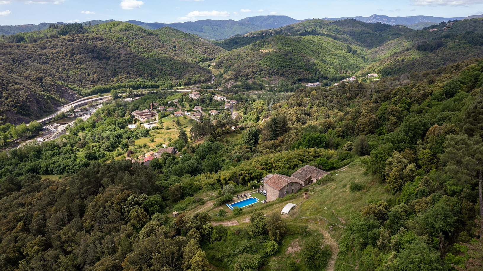 Vue aérienne domaine